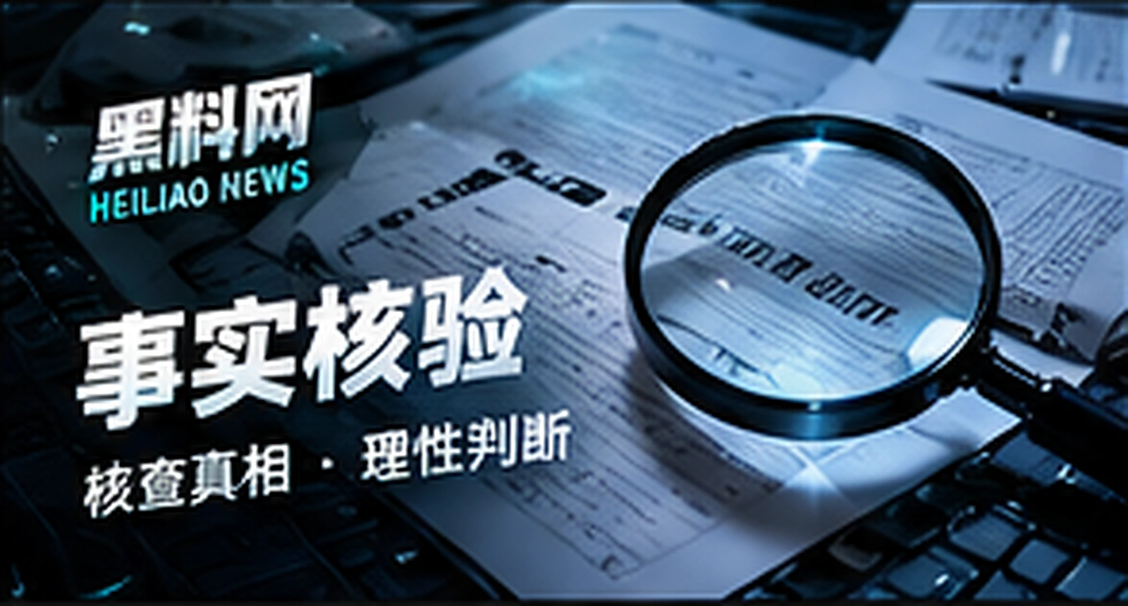 事实核验文件与对比屏幕概念视觉